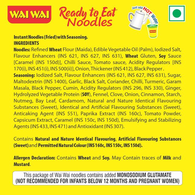 Wai Wai Xpress Ready To Eat Cup Noodles Veg Masala 75 g Combo