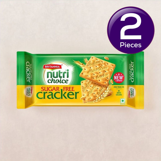 Britannia Nutri Choice Cracker Sugar Free Biscuit 300 gms Combo
