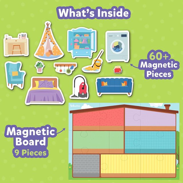 Skillmatics Creative Toy Magnetopia - Design Your Home