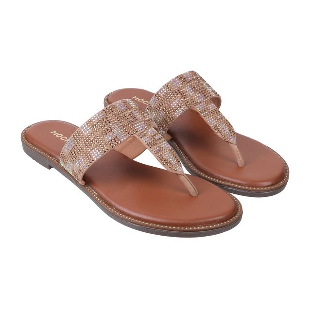 Mochi Women Beige Color Slip On Ethnic | Size UK 4 | 35-422