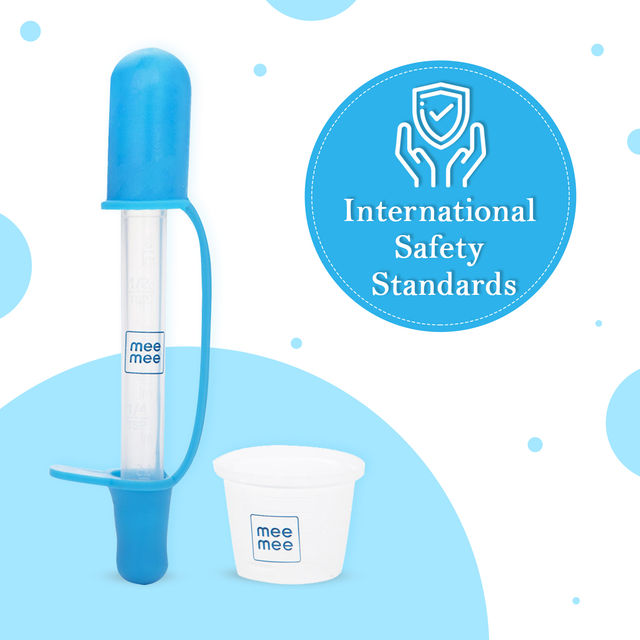 Mee Mee Accurate Medicine Dropper and Dispenser For Kids | Blue | 0 - 2 years