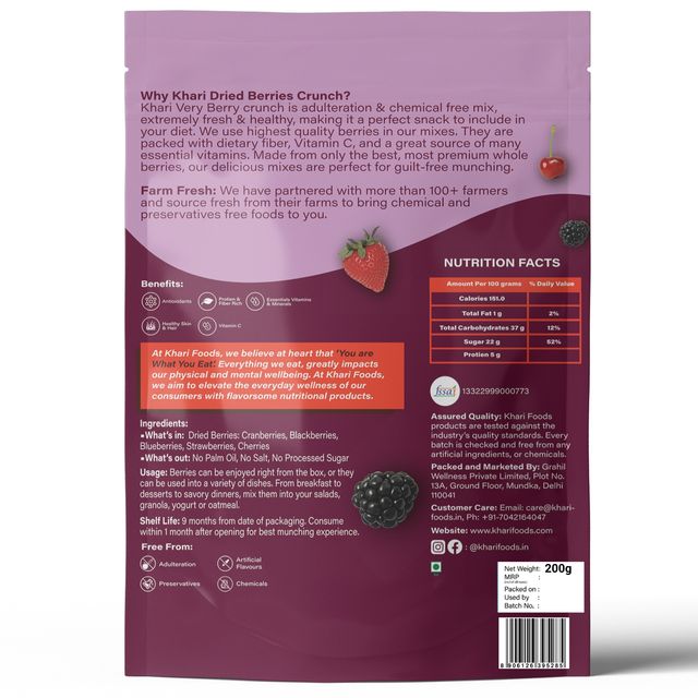 Khari Foods Berries Mix Dried