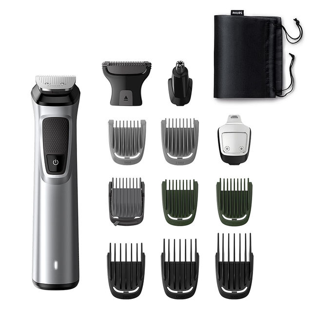 Philips Mg7920/65 Ultimate Precision Trimmer, 13-In-1 Multigrooming Kit For Beard, Body & Nose