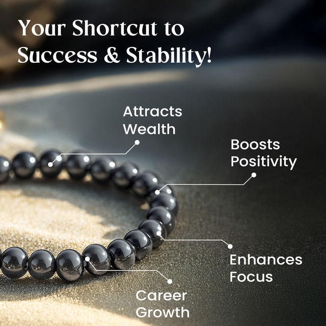 Astrotalk Dhan Sampatti Bracelet - Original Silver Hematite