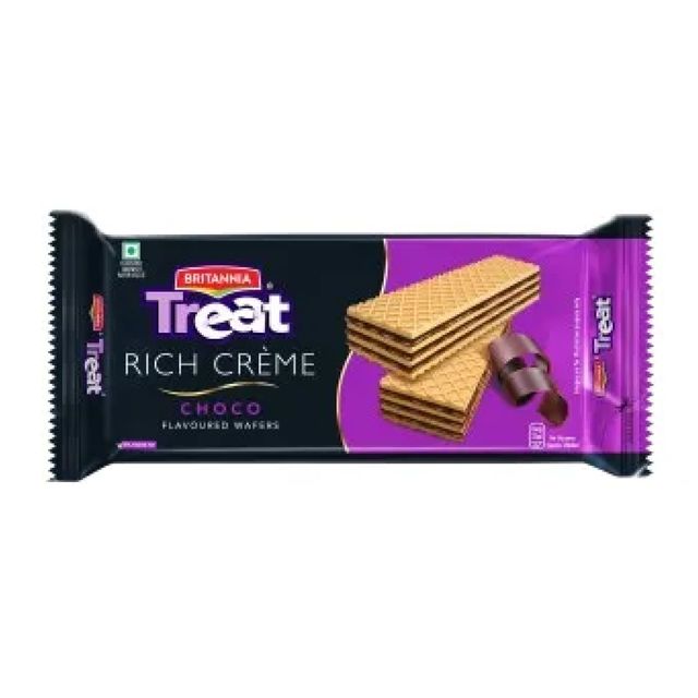 Britannia Treart Creme Wafers Chocolate(60gms) & Britannia Treat Creme Wafers - Vanilla(60gms) Combo