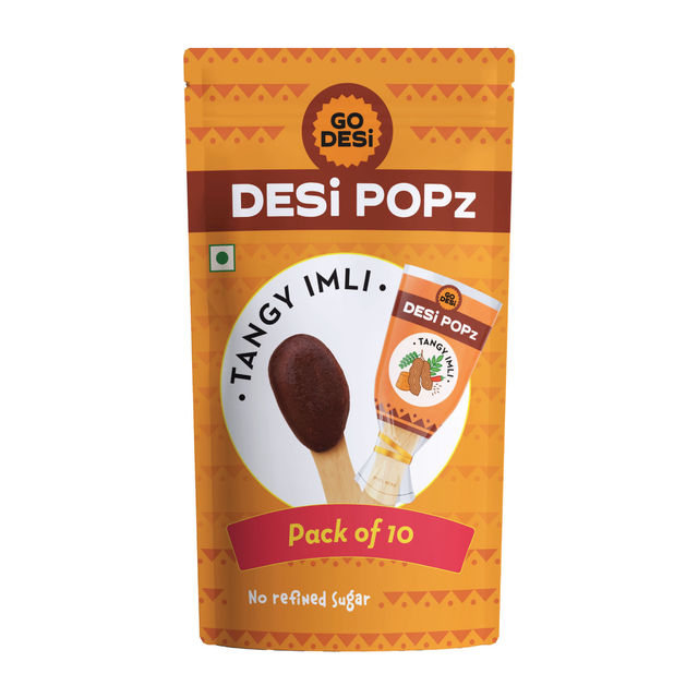 Tangy Imli (Tamarind) 10 Pcs Sour Candy | No Refined Sugar | Lollipop By Go Desi (10pc) & Dry Fruit Laddoo | No Added Refined Sugar | Laddu | Sweet By Go Desi (200g) Combo