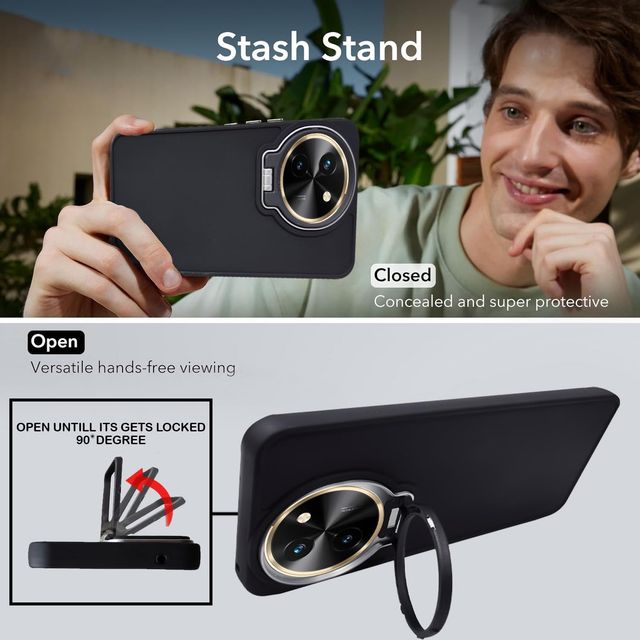 Artistque Case for Vivo T3x 5g Back Cover - Camera Stand