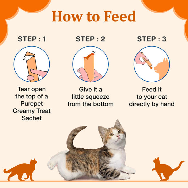 Purepet Creamy Cat Lickable Cat Treat - Real Chicken