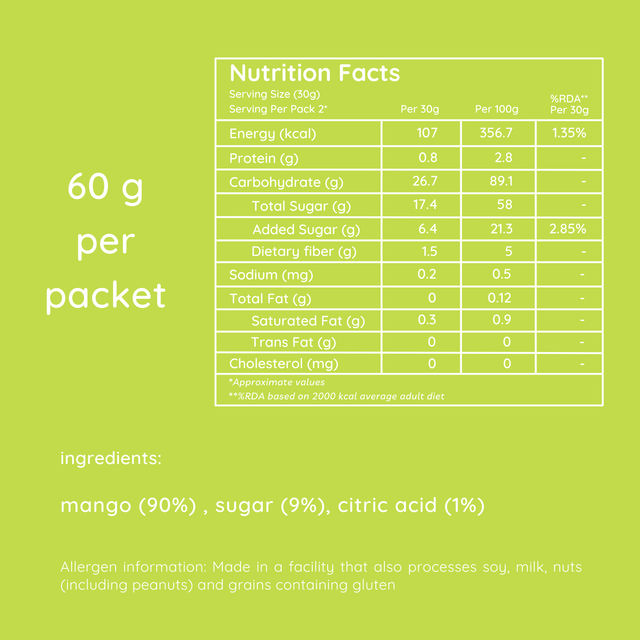 Natch Mango Slices - Bare