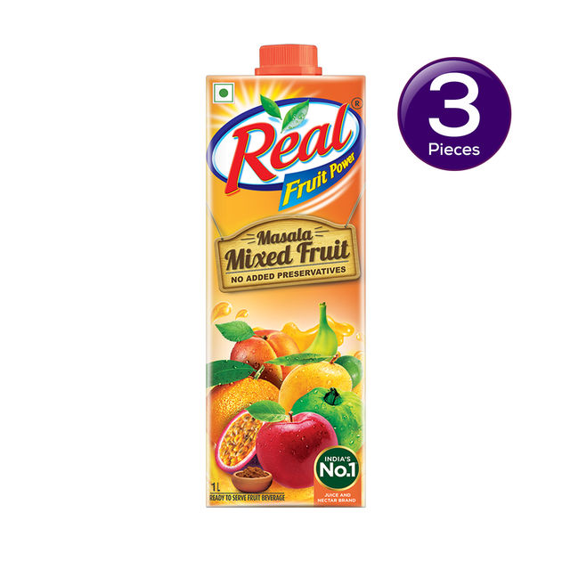 Real Fruit Power -Masala Mixed Fruit Juice Tetrapack 1 l Combo