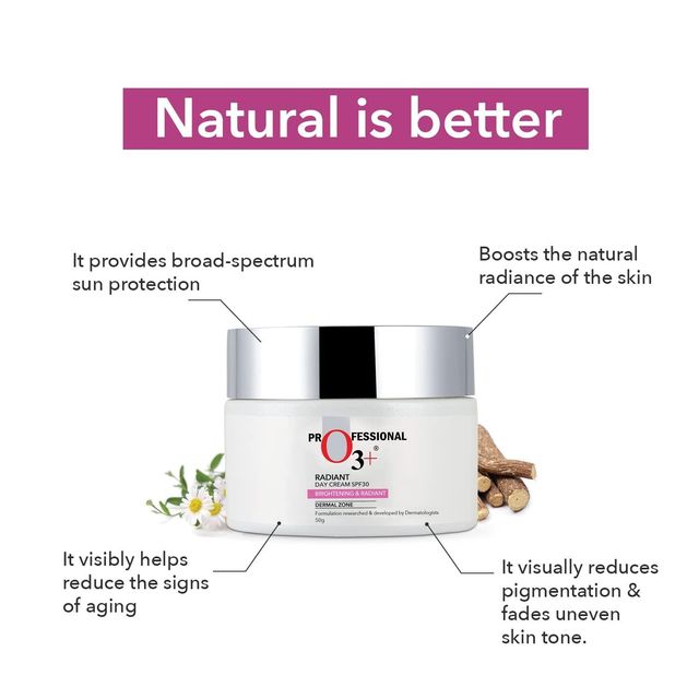 O3+ Radiant Day Cream SPF-30 Brightening & Radiant