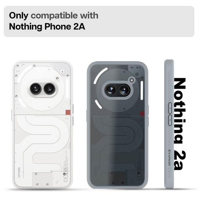 Kapaver Nothing Phone 2a / 2a Plus 5g Back Cover Case | Impulse - Gray