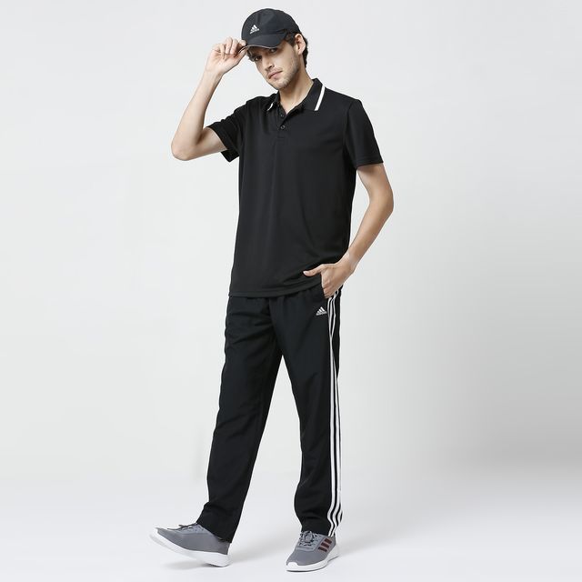 Adidas Men's Solid Black Polo T-Shirt | M | DP6034