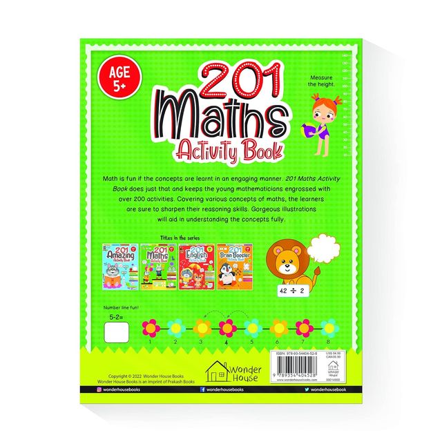 201 Maths Activity Book - Fun Activities and Math Exercises for Children Knowing Numbers Bodmas