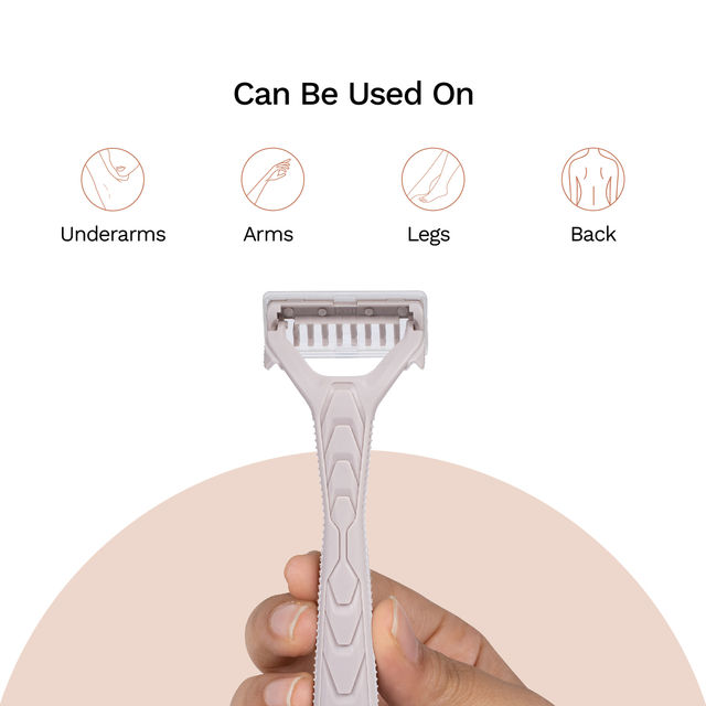 Bikini Line Razor (1pc) & Disposable Body Shaving Razor(5pc) Combo