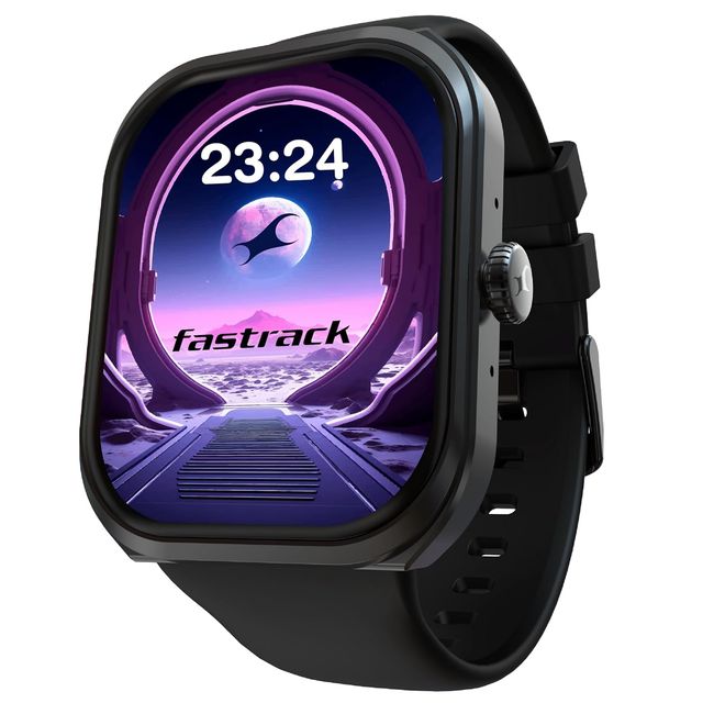 Fastrack Limitless Fs2+ Smartwatch|2.01 Inch Ultravu Display|Functional Crown|Bt Calling Black