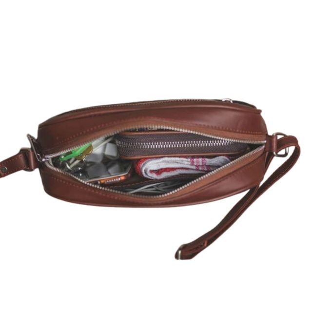 Zouk Women's Woven Vegan Leather 2.4 L Sling Bag | Multicolour - One Size