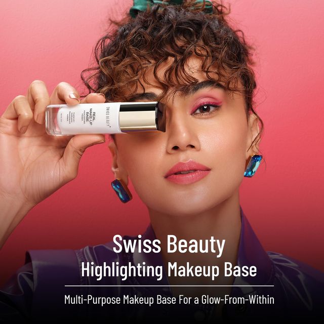 Swiss Beauty Real Make-Up Base Highlighting Primer - N03 Pink Tint