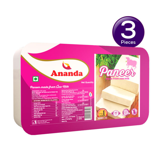 Ananda Cow Milk Paneer 200 g Combo