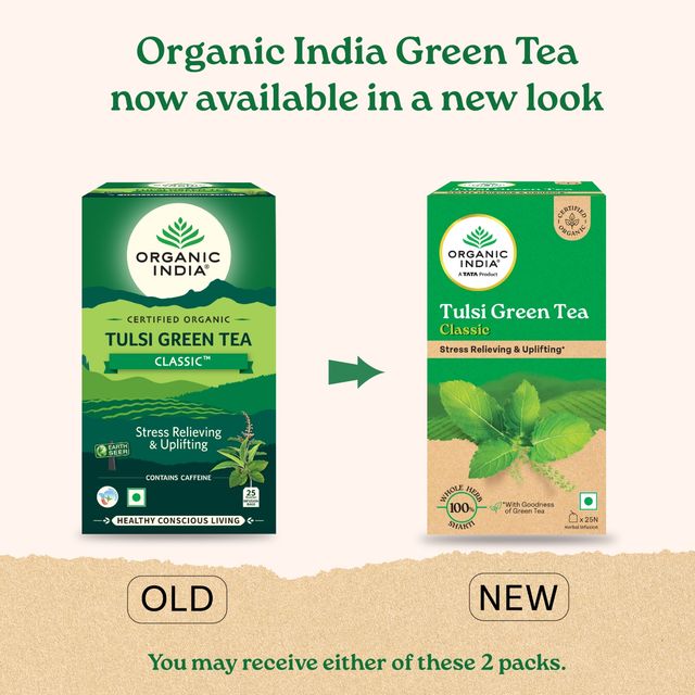 Organic India Tulsi Green Tea Classic 25 pc Combo