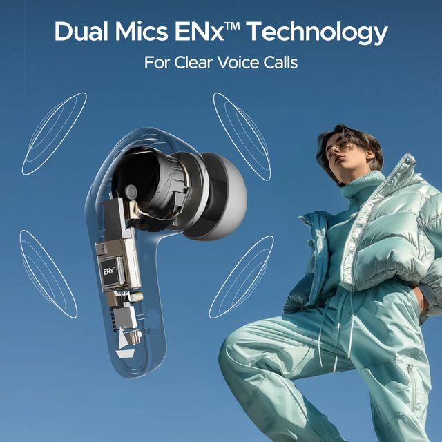 boAt Airdopes 311 Pro TWS Earbuds w/ 50H Playtime, ENx Tech, BEAST Mode & ASAP Charge (Space Grey)