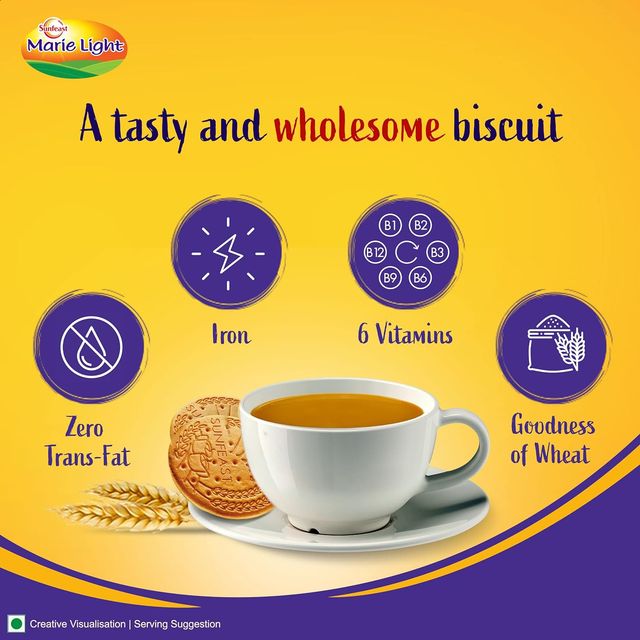Sunfeast Light Active Marie Biscuit 186 g Combo