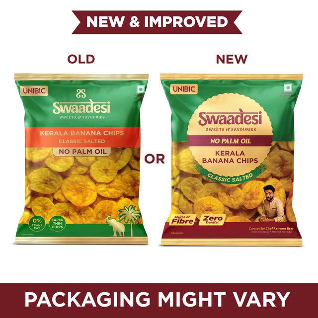 UNIBIC Swaadesi No Palm Oil Kerala Banana Chips-Classic Salted