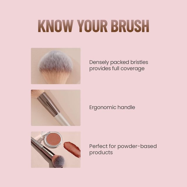 Buy Swiss Beauty Powder Brush at ₹315 | Instant Online Delivery | Zepto