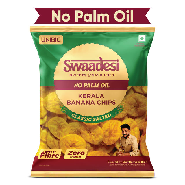 UNIBIC Swaadesi No Palm Oil Kerala Banana Chips-Classic Salted