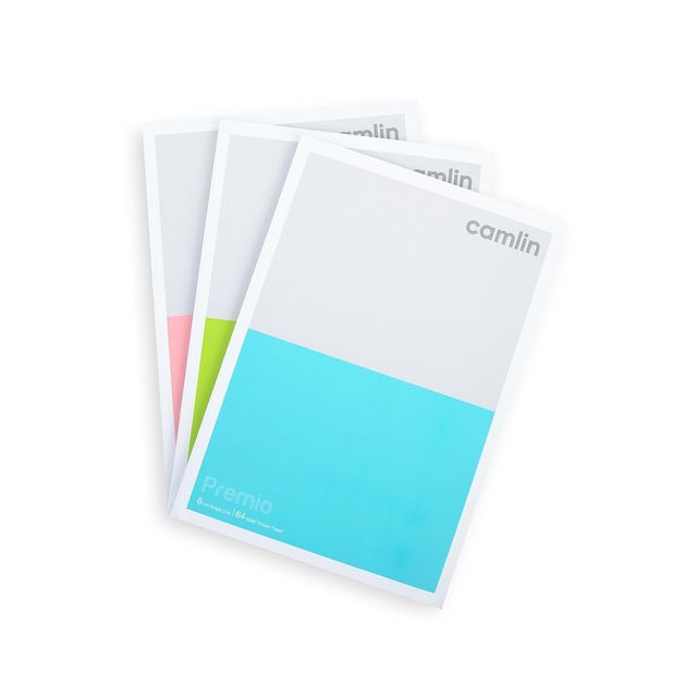 Camlin Premio 64 Gsm Single Line 300 Pages Notebook Pack Of 2