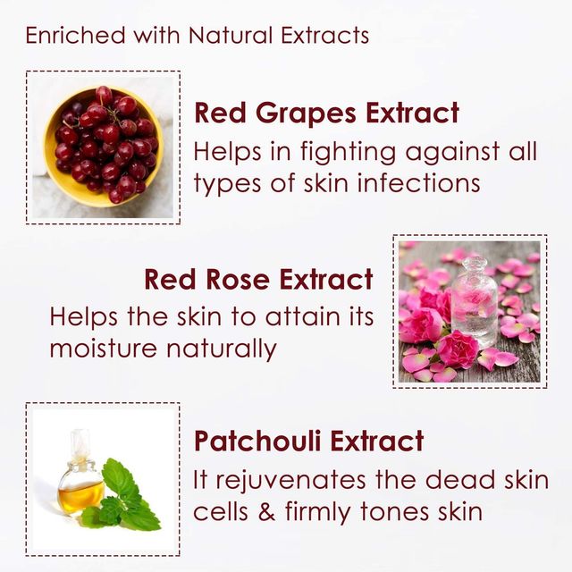 NutriGlow Instant Glow Beauty Wine Facial Kit With Goodness Of Red Grape Extracts For Men & Women