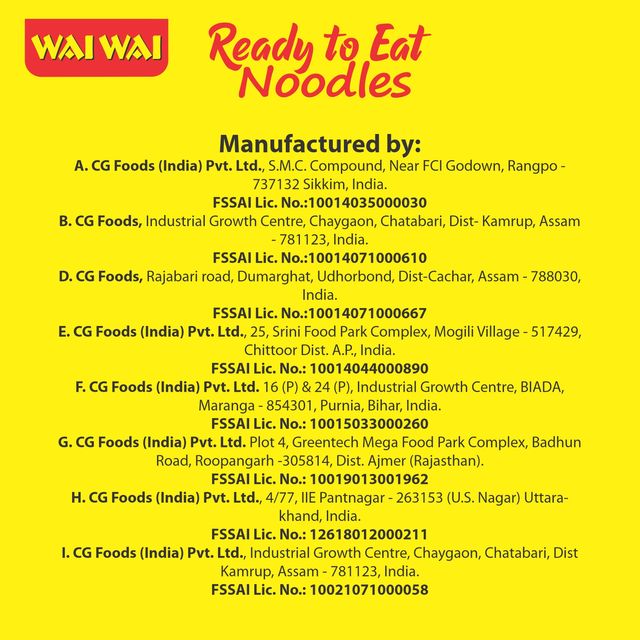 Wai Wai Xpress Ready To Eat Cup Noodles Veg Masala 75 g Combo
