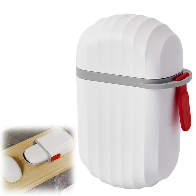 Perpetual Leakproof Travel Soap Case, Waterproof Container with Draining Layer, Pack of 2