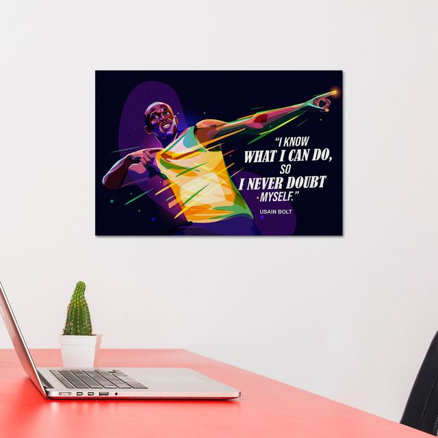 Paper Plane Design Sports Players Motivational Wall Posters | Size 12 X 18 Inch | D85 (1pc) & Paper Plane Design Inspirational Motivational Wall Posters | Set Of 3 | Size 12 X 18 Inch | D69 (1pc) Combo