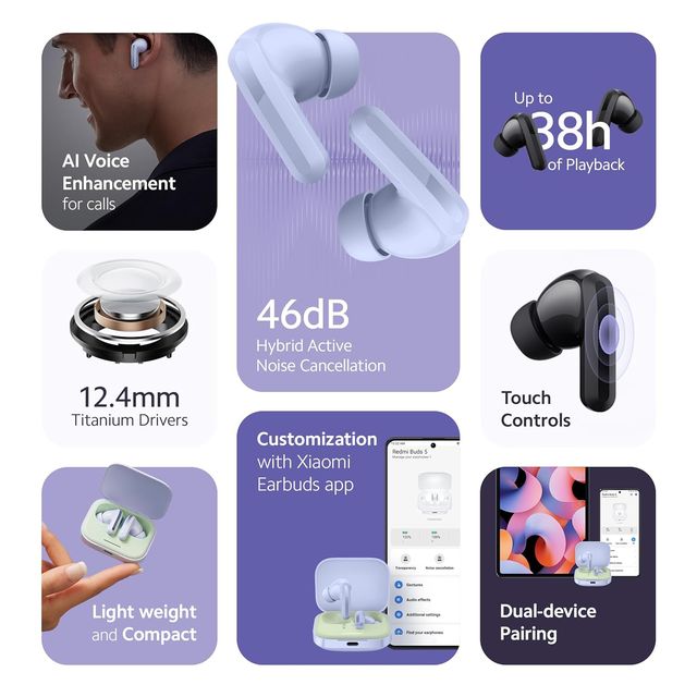 Redmi Buds 5 - Fusion | Purple