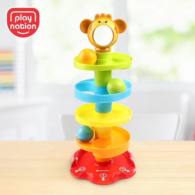 Play Nation Roll Ball Giraffe Shaped Set - Multicolour