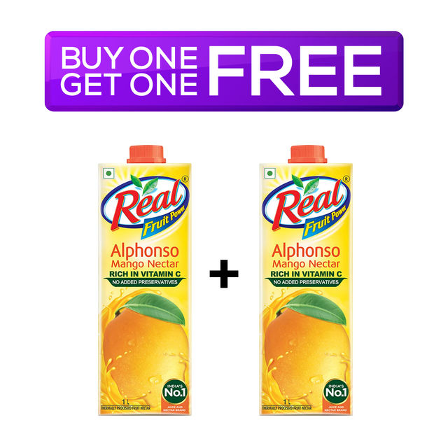 Dabur Real Fruit Power Juice - Alphonso Mango 1 l Combo