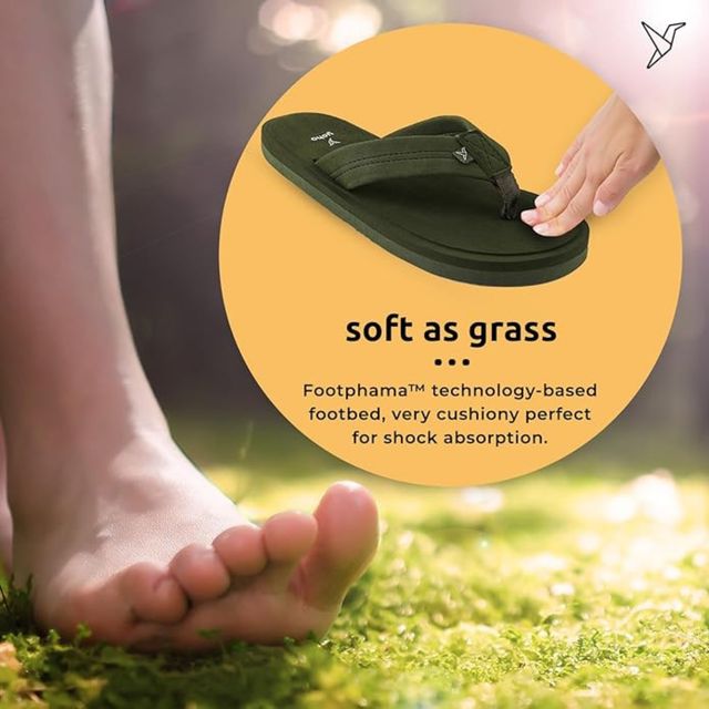 Yoho Men Slippers Bubbles | Olive Green | UK 8