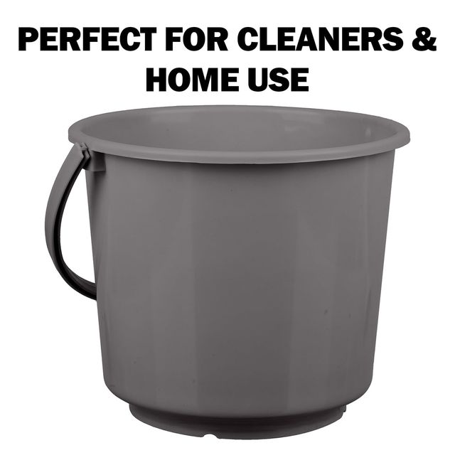 Kuber Industries Plastic Bucket for Cleaning & Storage|Plain Bucket|5 L|Pack of 2|Multi