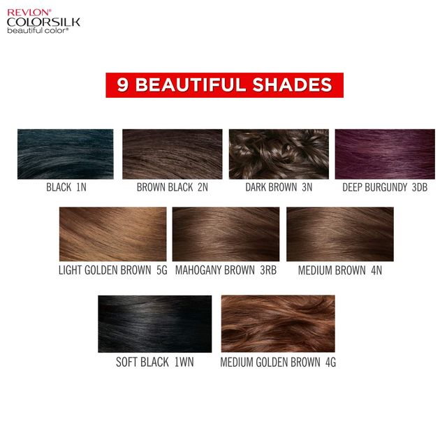 Revlon Colorsilk Hair Color with Keratin - Deep Burgundy 3DB