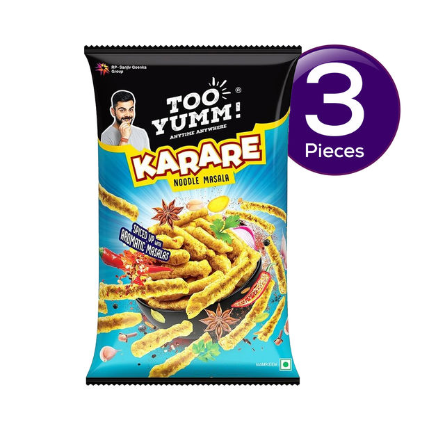 Too Yumm! Noodle Masala Karare | Munching Snack For Movies, Games, Parties & More 67 g Combo