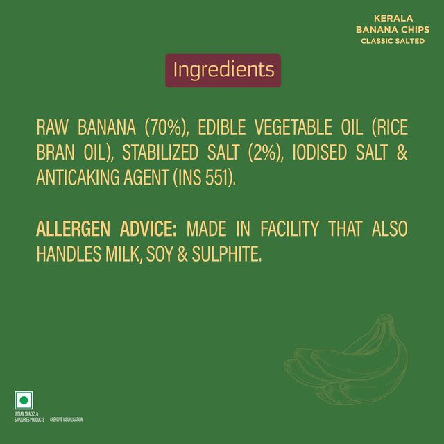 UNIBIC Swaadesi No Palm Oil Kerala Banana Chips-Classic Salted
