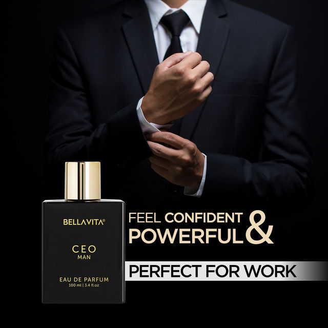 Bella Vita Organic Ceo Man Eau De Parfum For Men Long-Lasting Hints Of Lemon And Sugar (100ml) & Oye Happy Happy 1St Father'S Day Card (1pc) Combo