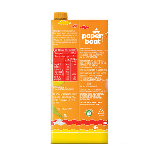 Paper Boat Aamras Drink 1 l Combo