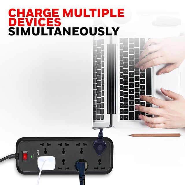 Honeywell 8 Out Surge Protector With Master Switch