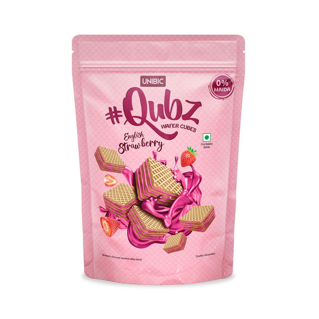 Unibic Qubz Strawberry Wafer Cubes