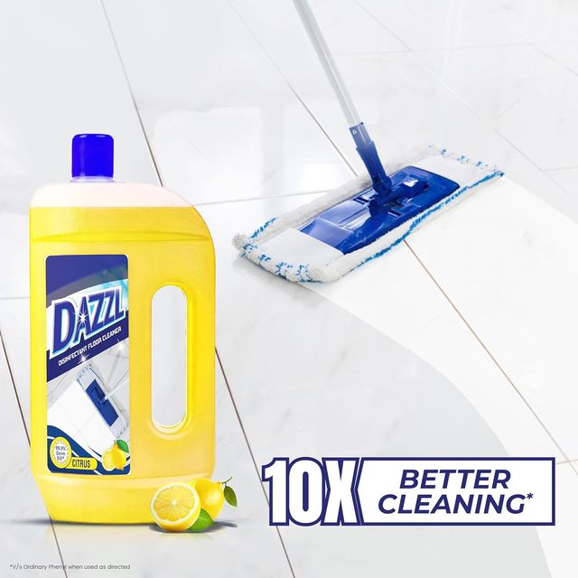 Dazzl Disinfectant Floor Cleaner Liquid, Citrus Fragrance 975 ml Combo