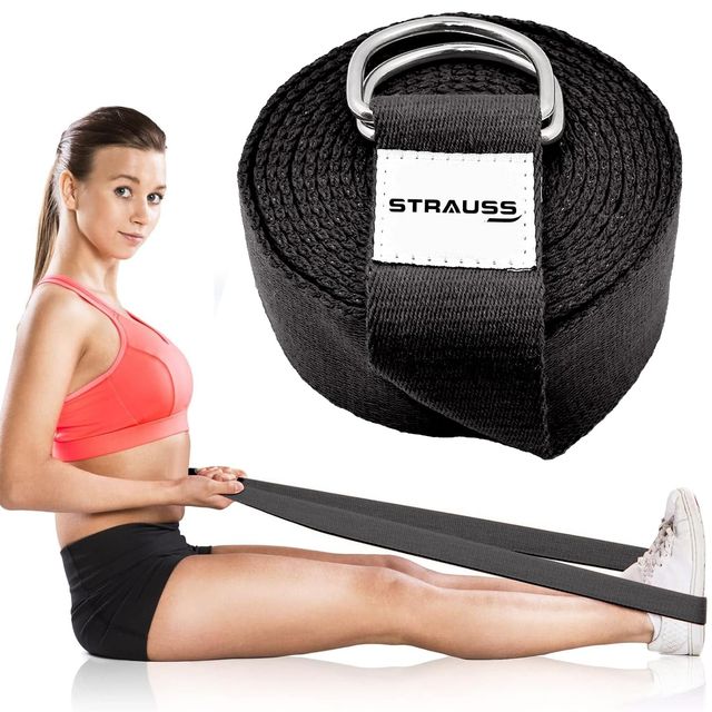 Strauss Yoga Belt | 8 Feet | Black