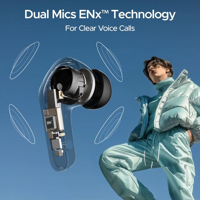 boAt Airdopes 311 Pro TWS Earbuds w/ 50H Playtime, ENx Tech, BEAST Mode & ASAP Charge (Active Black)