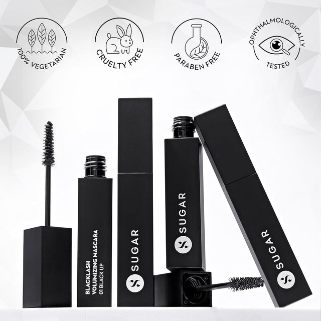 SUGAR Cosmetics Blacklash Volumizing Mascara - 01 Black Up